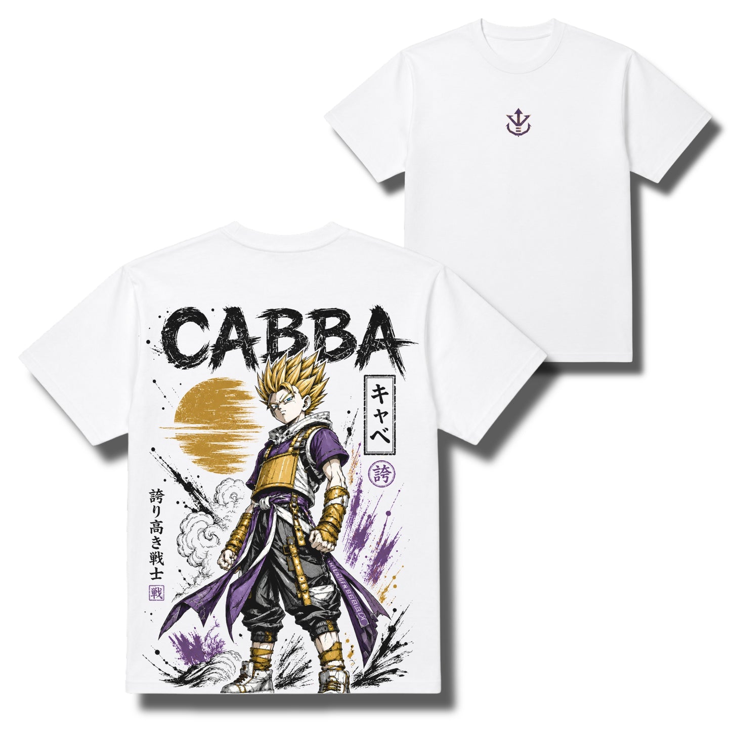 Golden Resolve: Super Saiyan Cabba Oversized T-Shirt