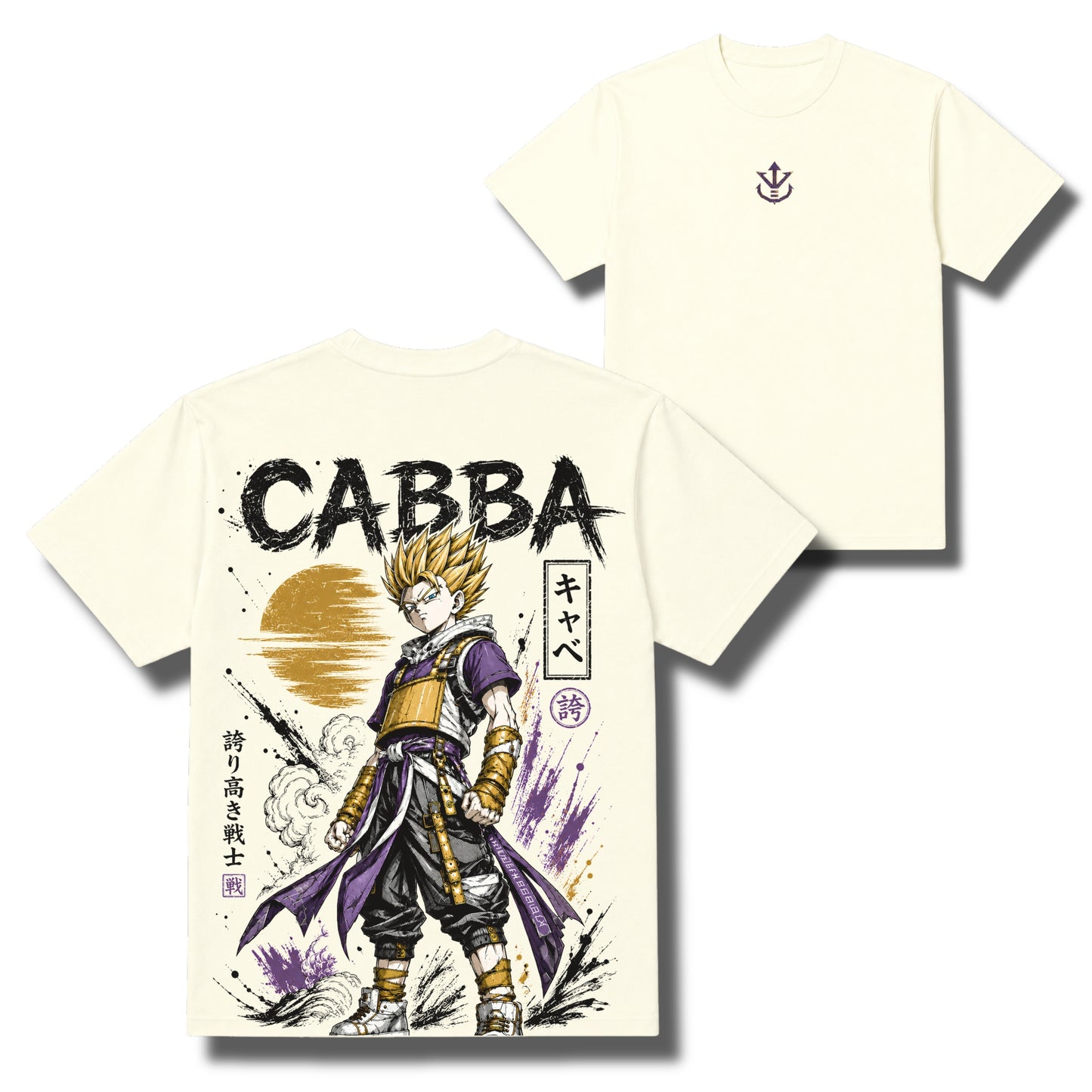 Golden Resolve: Super Saiyan Cabba Oversized T-Shirt