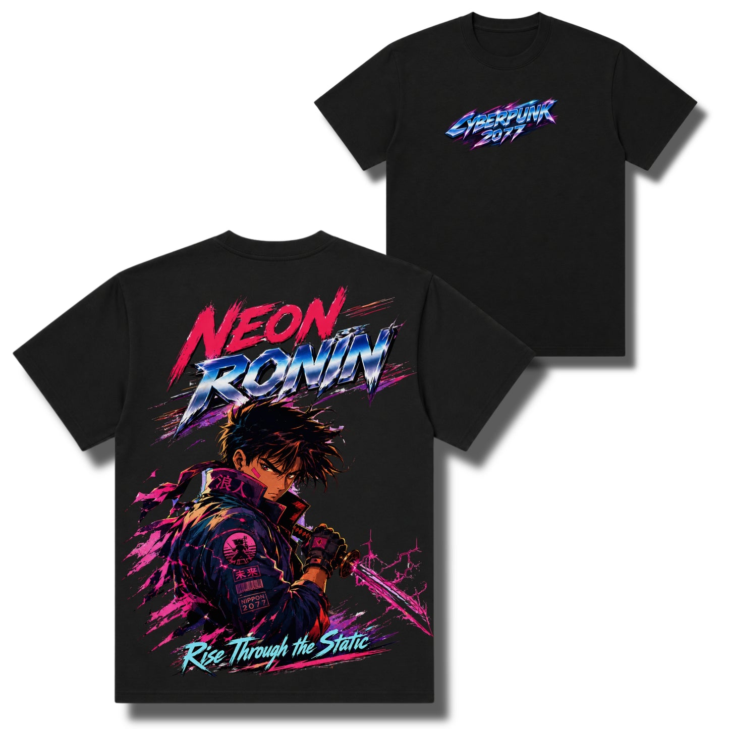 Neon Ronin: Cyberpunk 2077 Oversized T-Shirt