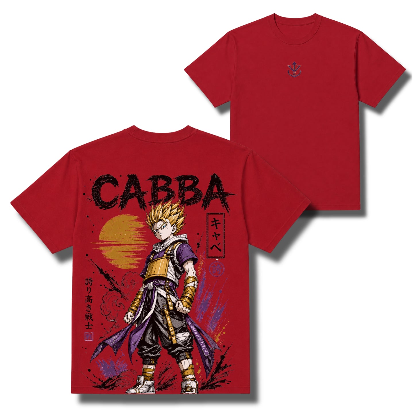 Golden Resolve: Super Saiyan Cabba Oversized T-Shirt