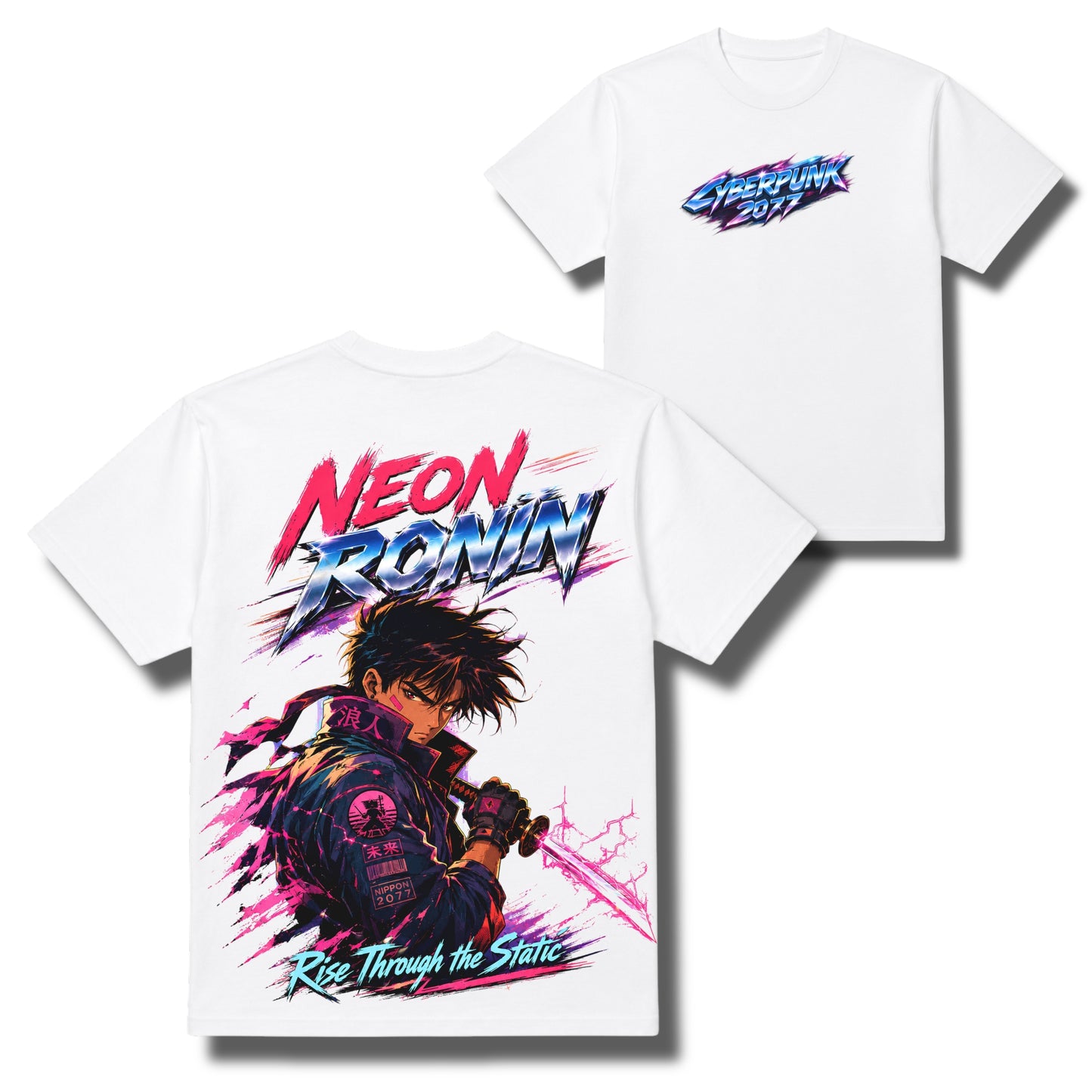 Neon Ronin: Cyberpunk 2077 Oversized T-Shirt